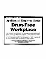 Drug-Free Workplace