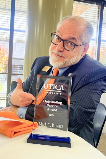 Mark Kovacs with Outstanding Service Award