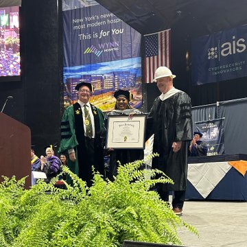 Akira Armstrong '05 receives honorary doctorate 2025
